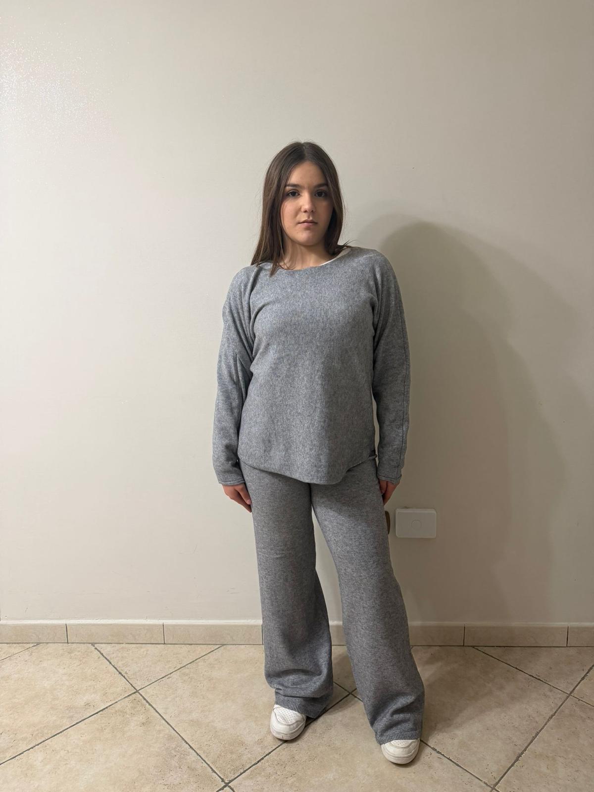 Coordinato In Lana Grey