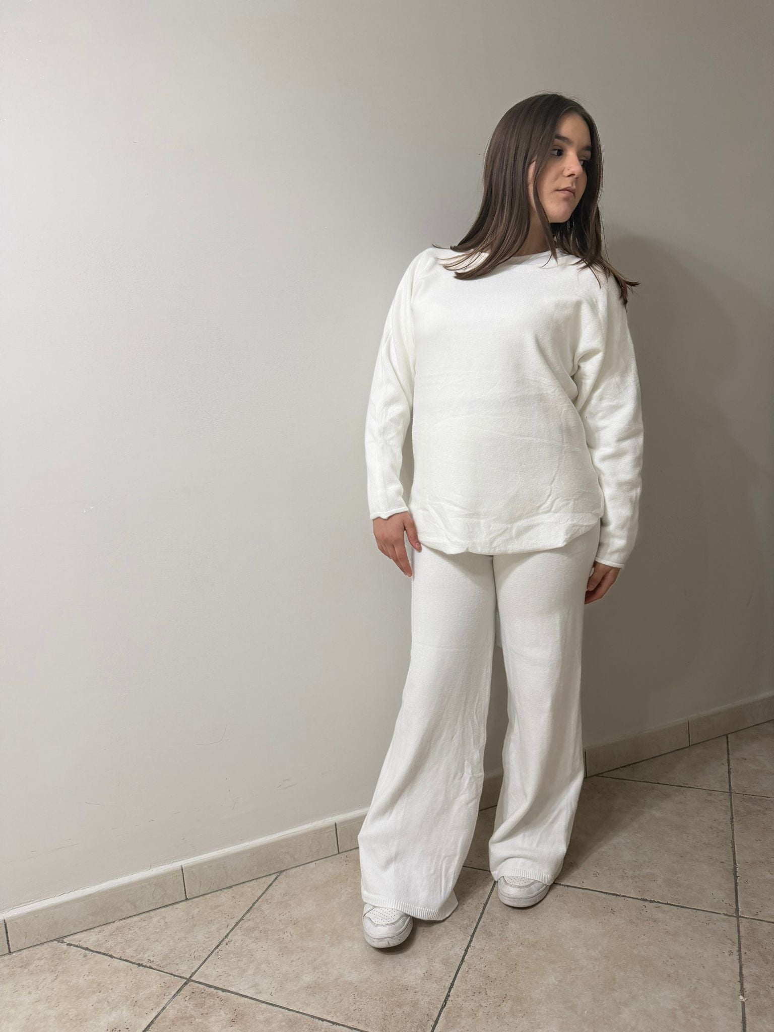 Coordinato In Lana White